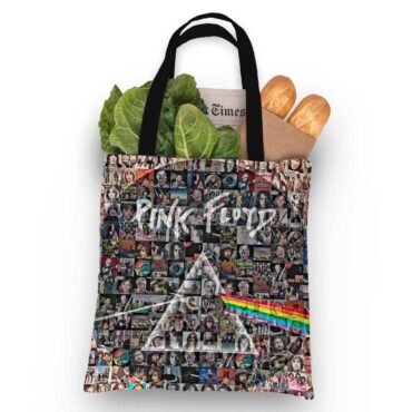 Pink Floyd Tote Bag - Photo Mosaic Print Art of All Things