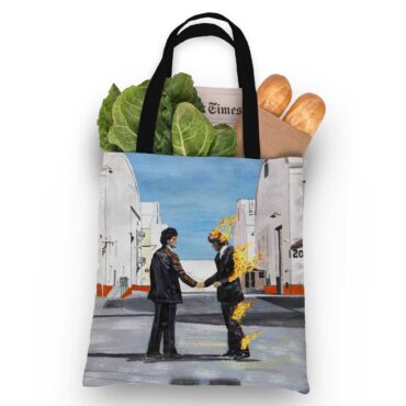 Pink Floyd Tote Bag - The Burning Man Wish You Were Here