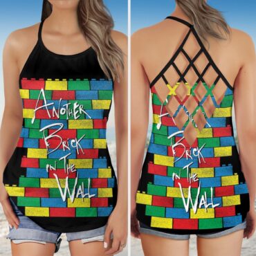 Another Brick In The Wall Pink Floyd Criss Cross Tank Top