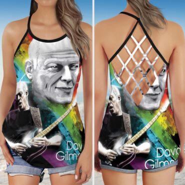 Pink Floyd David Gilmour Criss Cross Tank Top