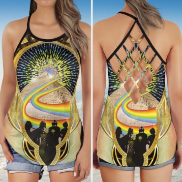 Pink Floyd Wish You Were Here Criss Cross Tank Top