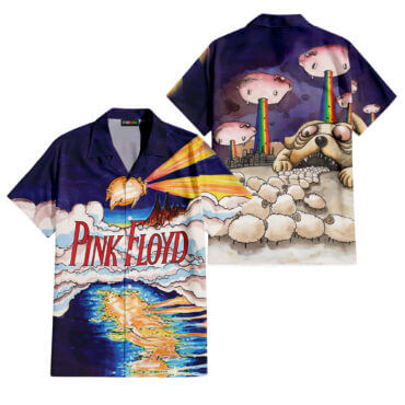 The Dark Side Of The Moon In The Wall Art Hawaiian Pink Floyd Shirt