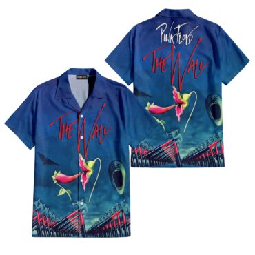 The Wall Hammer Flower Screaming Face Hawaiian Pink Floyd Shirt