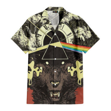 The Dark Side Of The Moon In The Wall Art Hawaiian Pink Floyd Shirt