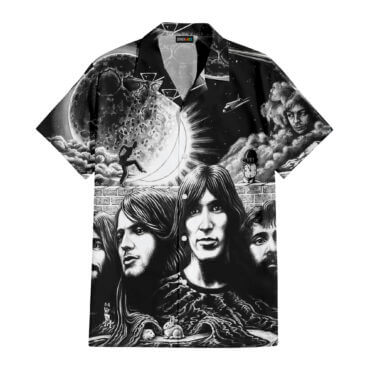 The Dark Side Of The Moon In The Wall Art Hawaiian Pink Floyd Shirt