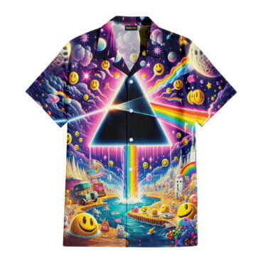 The Dark Side Of The Moon In The Wall Art Hawaiian Pink Floyd Shirt