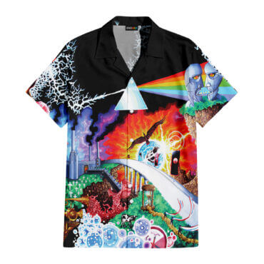 The Dark Side Of The Moon In The Wall Art Hawaiian Pink Floyd Shirt