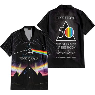 The Dark Side Of The Moon In The Wall Art Hawaiian Pink Floyd Shirt