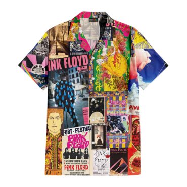 The Dark Side Of The Moon In The Wall Art Hawaiian Pink Floyd Shirt