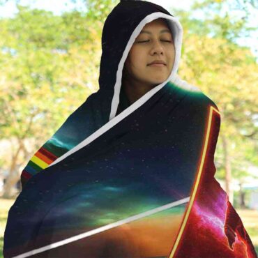 Astronaut Dark Side Of The Moon Pink Floyd Hooded Blanket