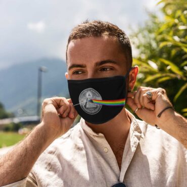 God We Trust With Pink Floyd Adjustable Mask