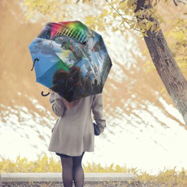 Pink Floyd Umbrella - Interestellar Show Pink Floyd Colorful