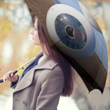 Pink Floyd Umbrella - Pulse in Reallife beach