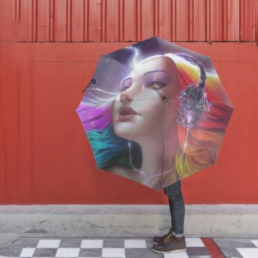 Pink Floyd Umbrella - Lady Art