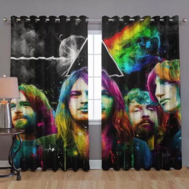 Pink Floyd Window Curtains - Dark Side Of The Moon Pink Floyd Band