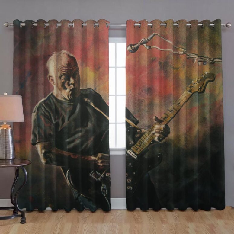 Pink Floyd Window Curtains - David Gilmour Painting Art