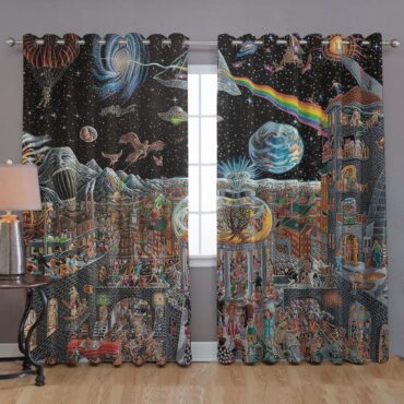 Pink Floyd Window Curtains - Echoes From The Darkside Of The Moon