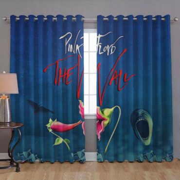 Pink Floyd Window Curtains - The Wall Hammer Flower Screaming Face