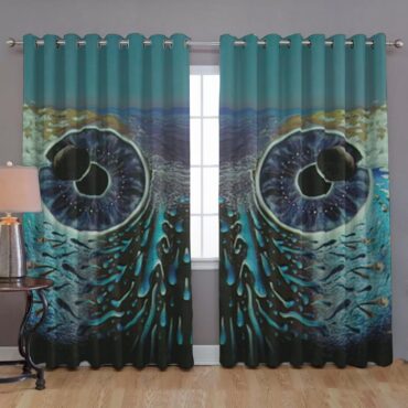 Pink Floyd Window Curtains - Pulse Owl Eyes