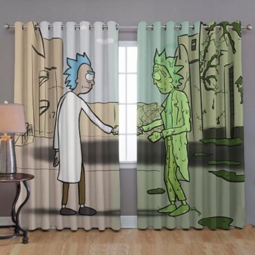 Pink Floyd Window Curtains - Wish You Were Here x Rick Sanchez