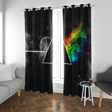 Pink Floyd Window Curtains - Dark Side Of the Moon in Space