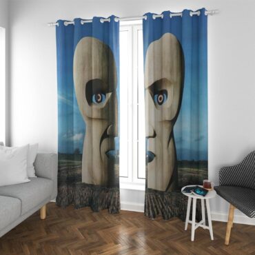 Pink Floyd Window Curtains - Division Bell Stone Headsz