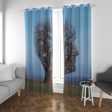 Pink Floyd Window Curtains - Tree Of Half Life