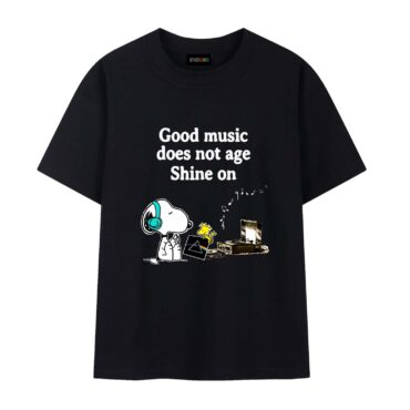 Good Music Does Not Age Shine On Pink Floyd Snoopy Shirt