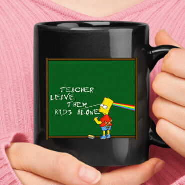 Teacher Leave Them Kid Alone Bart Simpsons Pink Floyd Mug