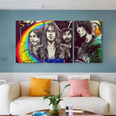 Pink Floyd The dark side of the moon Illustration Poster Canvas