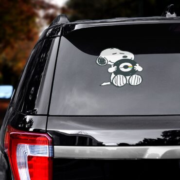 Snoopy My Favourite Band is Pink Floyd Car Sticker Decal