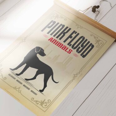 Pink Floyd Poster - Dogs Animals Album