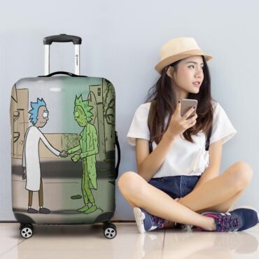Wish You Were Here x Rick Sanchez Pink Floyd Luggage Cover