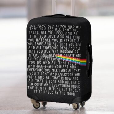 All that you touch and all that you see Eclipse Lyrics Pink Floyd Luggage Cover