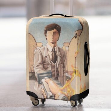 Welcome to the Machine Illustration Wish You Were Here Pink Floyd Luggage Cover