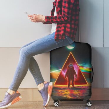 Astronaut Dark Side Of The Moon Pink Floyd Luggage Cover