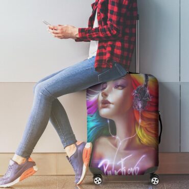 Pink Floyd Lady Art Luggage Cover