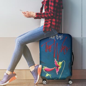The Wall Hammer Flower Screaming Face Pink Floyd Luggage Cover
