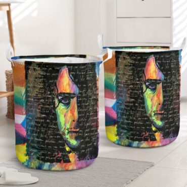 Shine on You Crazy Diamond Lyric Syd Barrett Pink Floyd Laundry Basket