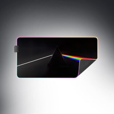 The Dark Side of the Moon Illustrator Magic RGB Pink Floyd Luminous Mouse Pad Led