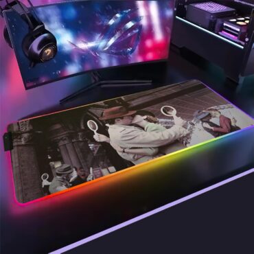 On The Turning Away Album Cover 1987 Magic RGB Pink Floyd Luminous Mouse Pad Led