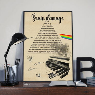 Pink Floyd Brain Damage Lyrics Canvas