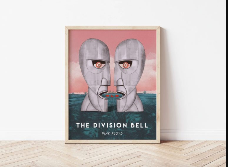 Pink Floyd Poster - The Division Bell Illustration