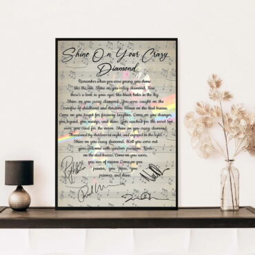 Pink Floyd Shine On Your Crazy Diamond Lyrics Canvas