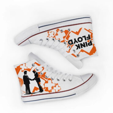 Wish You Were Here Orange - Pink Floyd Canvas Shoes