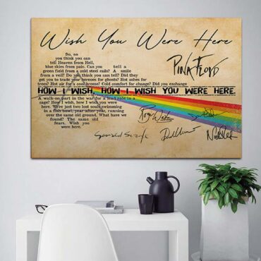 Wish You Were Here Sign Pink Floyd Canvas