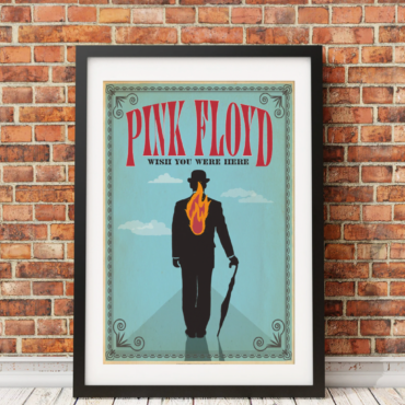 Pink Floyd Poster - Gentleman Wish You Were Here 1975 Albums