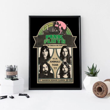 Pink Floyd On Stage In The Flesh Animals Tour 1977 Canvas