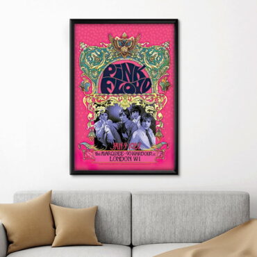 Pink Floyd Marquee Club 1967 Poster Canvas