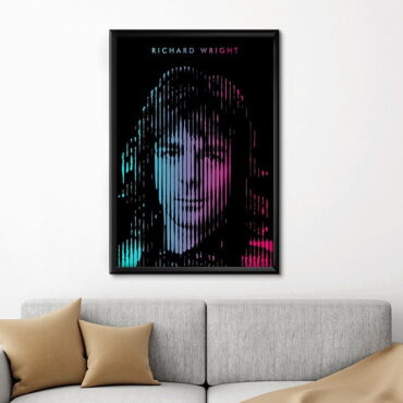 Richard Wright Line Art Pink Floyd Canvas